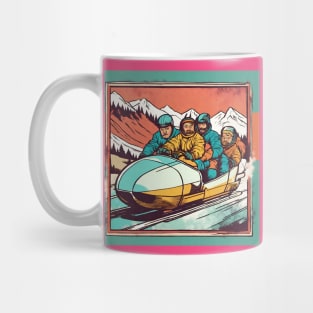 Bobsleighing with the Team in the 80s Coolest Dad Mug